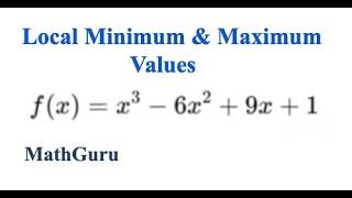 How to Find the Local Extrema Using Second Derivative Test | Ex. 4