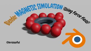 Magnetic Simulation (Using Force Field)#blender #tutorial#cg #blendertutorial #blender3d
