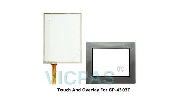 Touch Screen And Overlay For Proface GP-4303T Repair With Keypad, Lcd Display, Plastic Case Replace