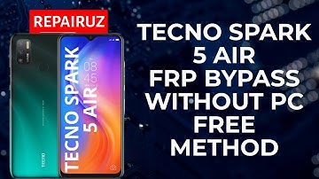 How to FRP BYPASS Tecno Spark 5 Air without PC.  Remove Google Account without PC.