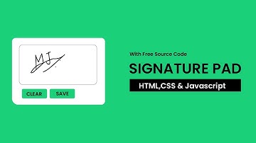 Signature Pad | HTML, CSS & Javascript