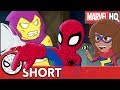 Spidey & Ms. Marvel Save The Bees! | Marvel Super Hero Adventures - Sticky Mittens | SHORT