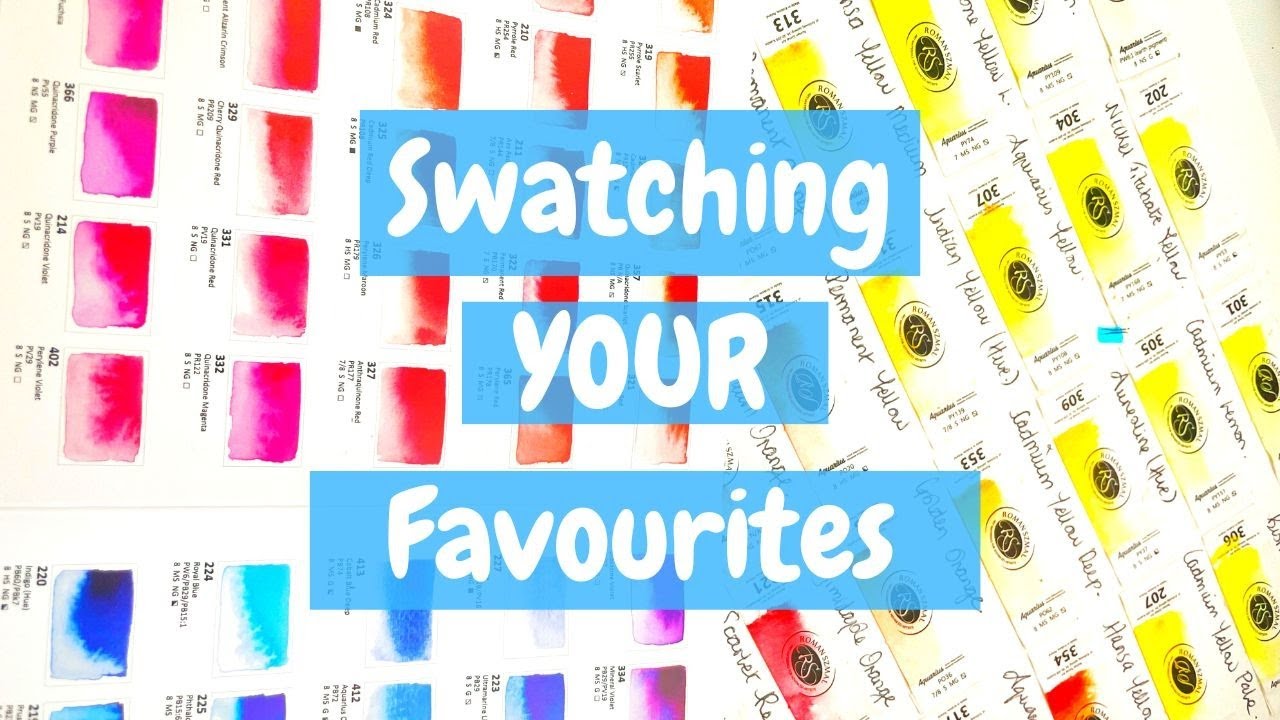Favourite Roman Szmal Watercolours - Live Swatching