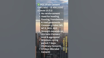 PCC vs RCC – Key Differences As Per IS 456! Must Know Facts!