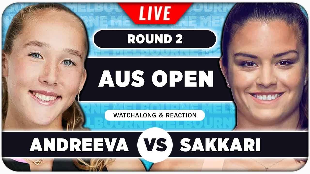 ANDREEVA vs SAKKARI • Australian Open 2026 • LIVE Tennis Watchalong
