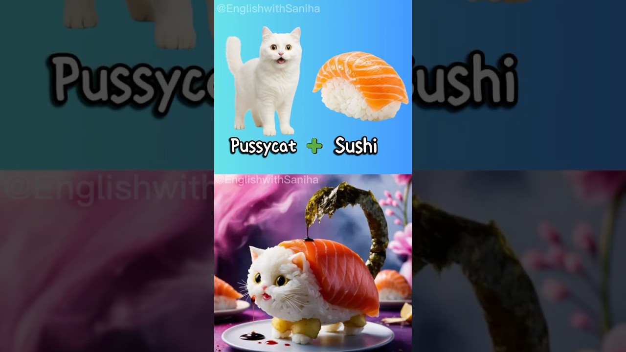 Italian Brainrot Pussini Sushini Vs Reality Compound Words