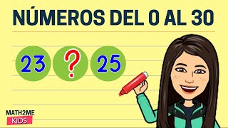 🔴Escritura de una sucesión numérica (hasta 30)