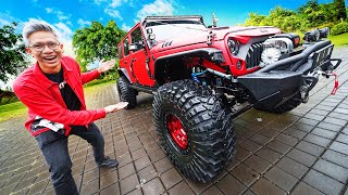 TEST DRIVE MOBIL TERSANGAR DI BALI!! RED JEEP MONSTER AJIK KRISNA!!