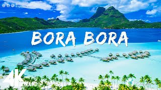 Bora Bora Üzeri̇nde Uçmak 4K Uhd - Sakinleştirici Müzikli Manzaralı Rahatlama Filmi - Doğa 4K Video