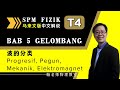 TING 4 FIZIK KSSM: GELOMBANG : 波的分类（Progresif, Pegun, Mekanik, Elektromagnet）(中文解说）