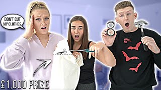 LAST TO GET MAD WINS £1,000 CHALLENGE!! *CUT CLOTHES*