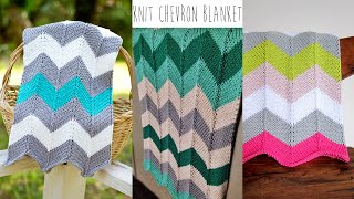 KNITTING TUTORIALCHEVRON BLANKET