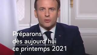 كلمة الرئيس الفرنسي ايمانويل ماكرون بمناسبة السنة الجديدة 2021 ( مترجم إلى العربية )
