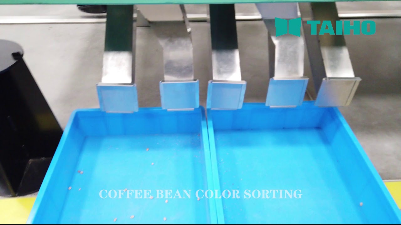 COFFEE BEANS CCD COLOR SORTER MACHINE - YouTube