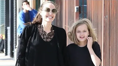 Angelina Jolie Looks Ecstatic While Taking Her Lit...