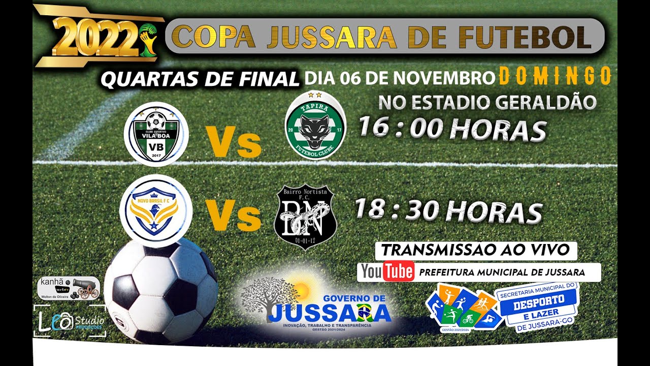 jogos domingo copa jussara - Esporte Goiano