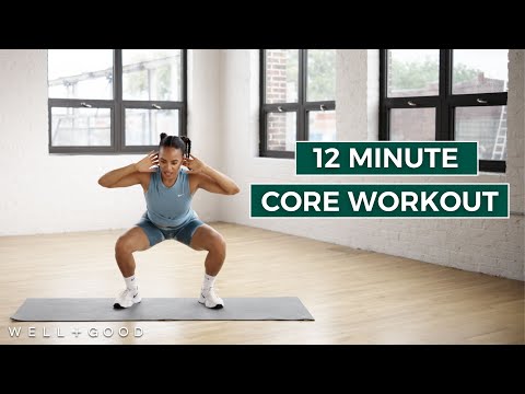 12 Minute Bodyweight Core Workout | Trainer of the Month Club | Well+Good