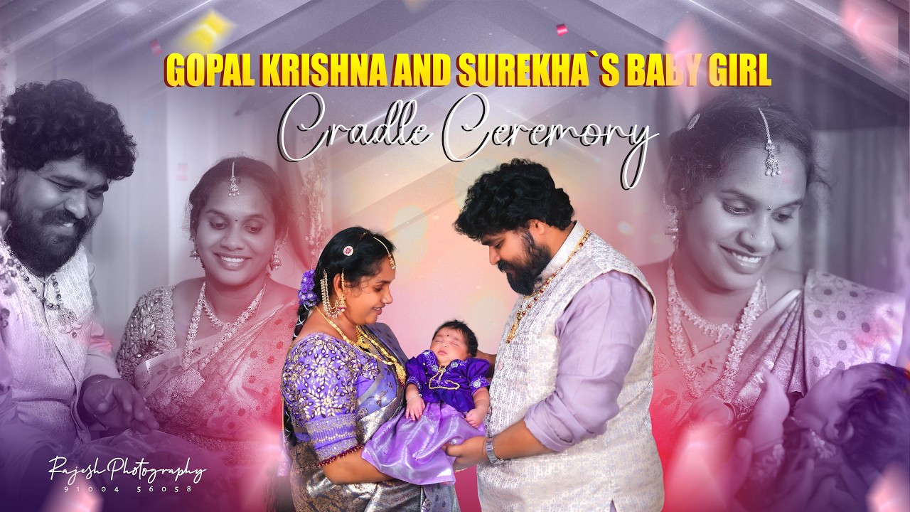 Shanmukha Sowmya Sri's Cradle Ceremony cinematic 4K Video