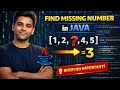 Learn how to find the missing number in an array using Java