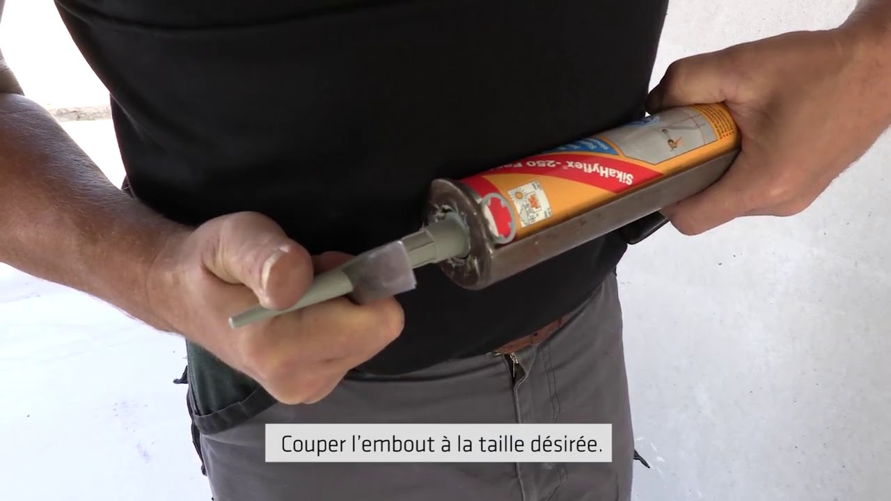 Comment réaliser un joint avec une cartouche Sika ? - YouTube