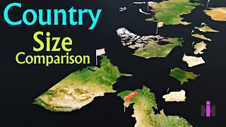 Top 30 Largest Countries in the World : Country Size Comparison