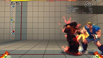 SSFIV AE 2012 - Evil Ryu Axe Kick Combo Action!