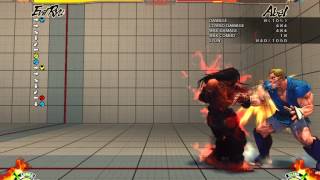SSFIV AE 2012 - Evil Ryu Axe Kick Combo Action!
