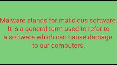Class 5 , Chapter-5  Computer Malware