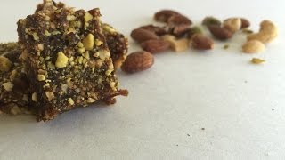 Super Healthy No Bake Date and Fig Bars in English Raihana's Cuisines
