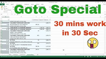 Excel Trick - Selecting Blank cell in row filled with other value T1 LEng