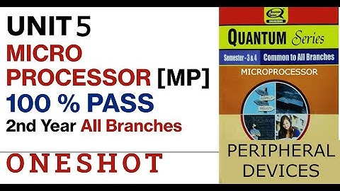 MICRO PROCESSOR UNIT 5 ONESHOT 🎯| ALL BRANCHES | 100% Pass | 2nd year most imp question series| AKTU
