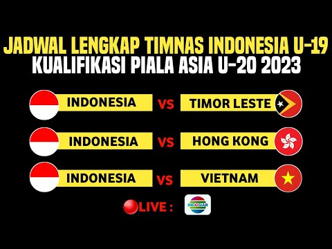 Disiarkan Malam Hari! Ini Jadwal Lengkap Timnas U19 Indonesia Kualifikasi Piala Asia U-20 2023