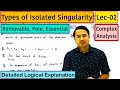 Types of Isolated Singularity(Removable, Pole, Essential) Complex Analysis: lec-02