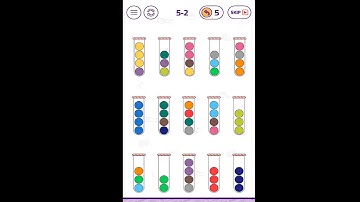 Bubble Sort Color Puzzle Game NINJA PACK 5-2 Walkthrough Solution