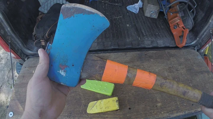 Essential tools for falling trees, wedges and banger's / Logging axes