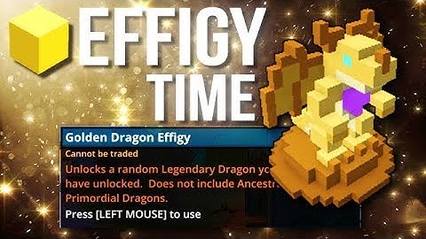 Trove - USING MY GOLDEN DRAGON EFFIGY | Road To Golden Name!