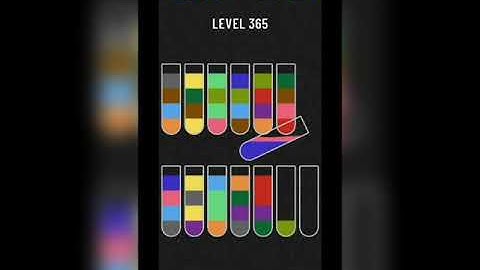 Water sort puzzle level 365
