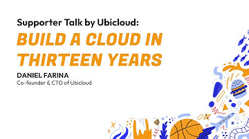 RubyConf 2024 Supporter Talk by Ubicloud: Build a Cloud in Thirteen Years by Daniel Farina