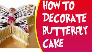 How To Decorate Butterfly Cake