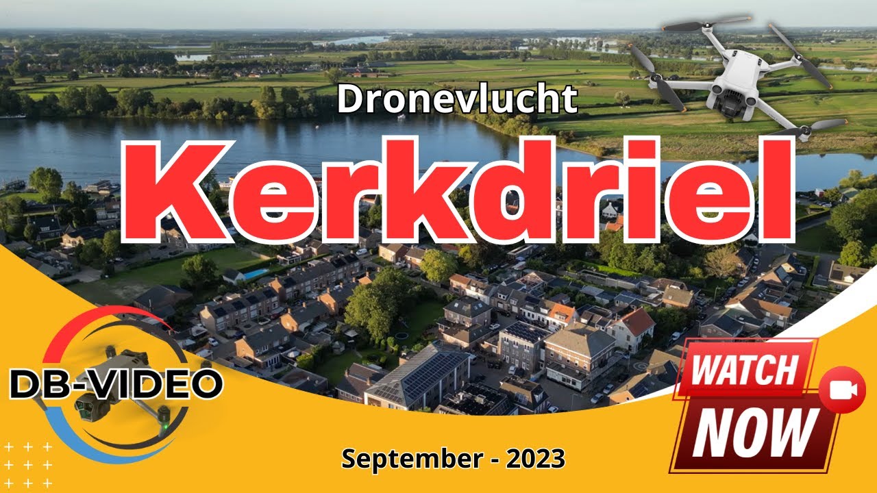 [4K] 🇳🇱 Dronevlucht Kerkdriel - September 2023