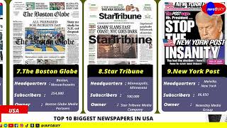 List Of 10 Biggest Newspapers In USA By Subscription