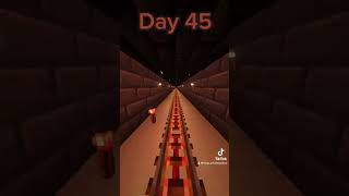 Day 45! Added more pixel art and a bunker! #minecraft #community #fypシ #bunker #build #views #game