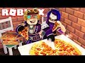 PORTO I MIEI AMICI A MANGIARE LA PIZZA SU ROBLOX!!!