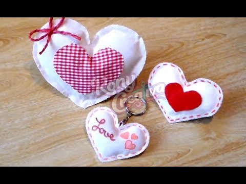 How to make textil heart - Mother´s Day Gift - Bachelorette party ideas by Ronycreativa