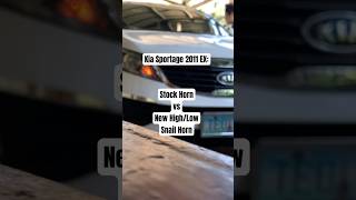 Kia Sportage Stock Horn Vs New Snail Horn - Replaced