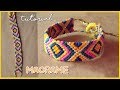 Tutorial PULSERA de ROMBOS 🔶 MACRAME // Hilo encerado