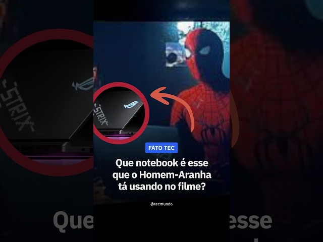Imagem de Que notebook é esse que o Homem-Aranha tá usando no filme?