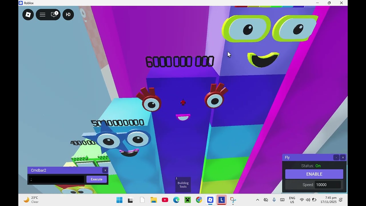 Numberblocks -1M to 10^69