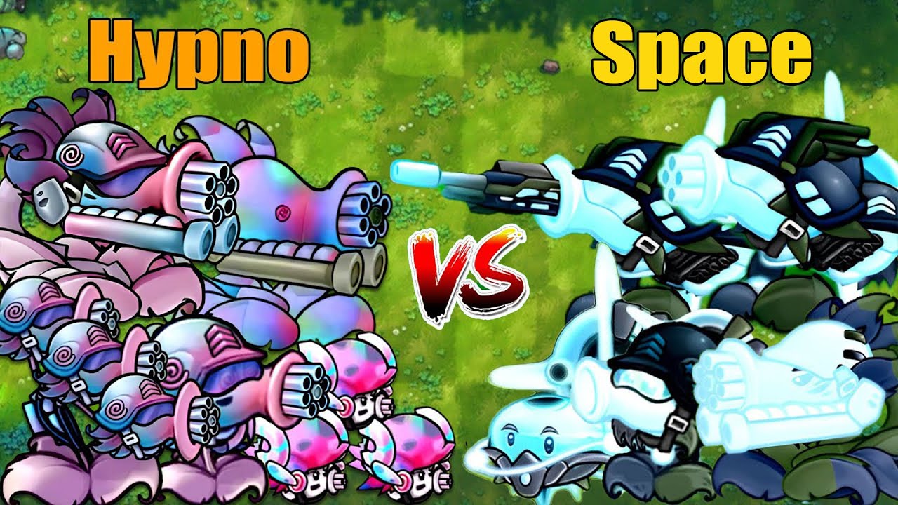 PVZ 1 Fusion 3.1 Challenge!! Team Hypno VS Team Space VS 300 Zombie Random - Who Will Win?