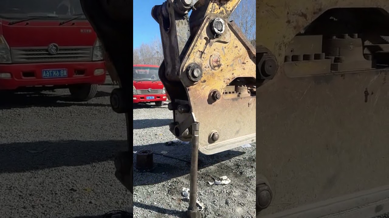 Installation process of crushing bucket fastening nut